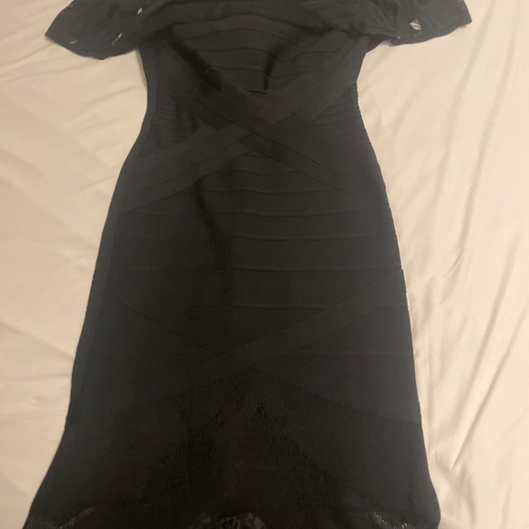 Herve Leger by Max Azria cocktail dress . Worn 3 times. Very good condition - Picture 6 of 7